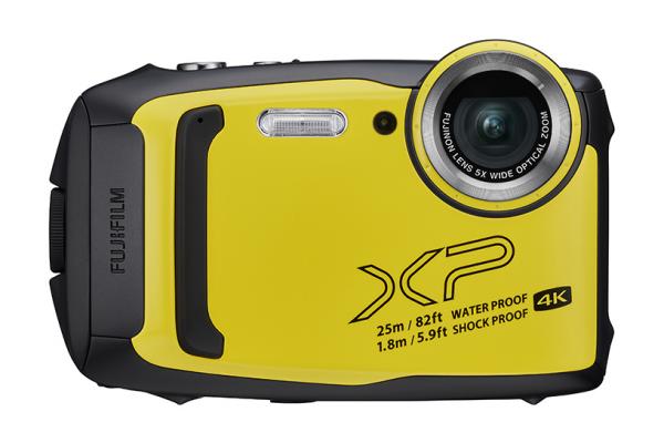 [photo] Fujifilm FinePix yellow digital camera